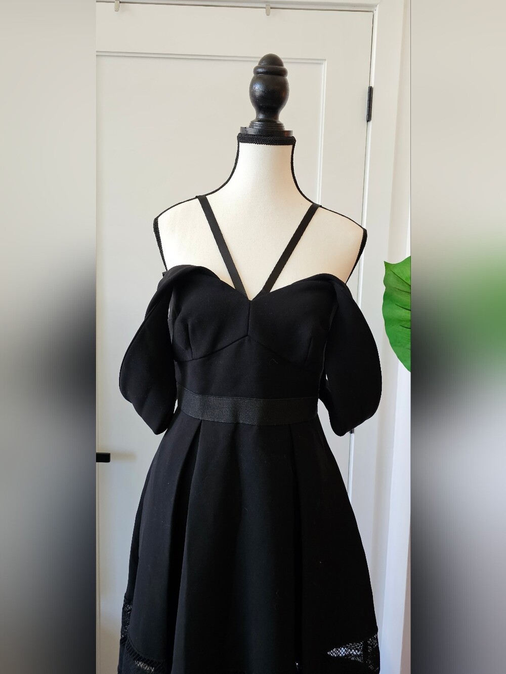 Self-Portrait Black Long Sleeve Dress
